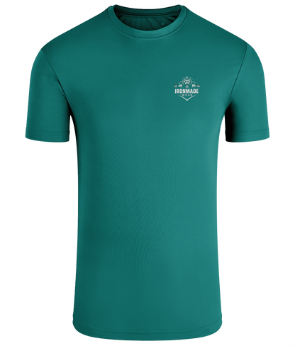 Men’s Performance T‑Shirt in Jade – lightweight self‑wicking polyester training shirt