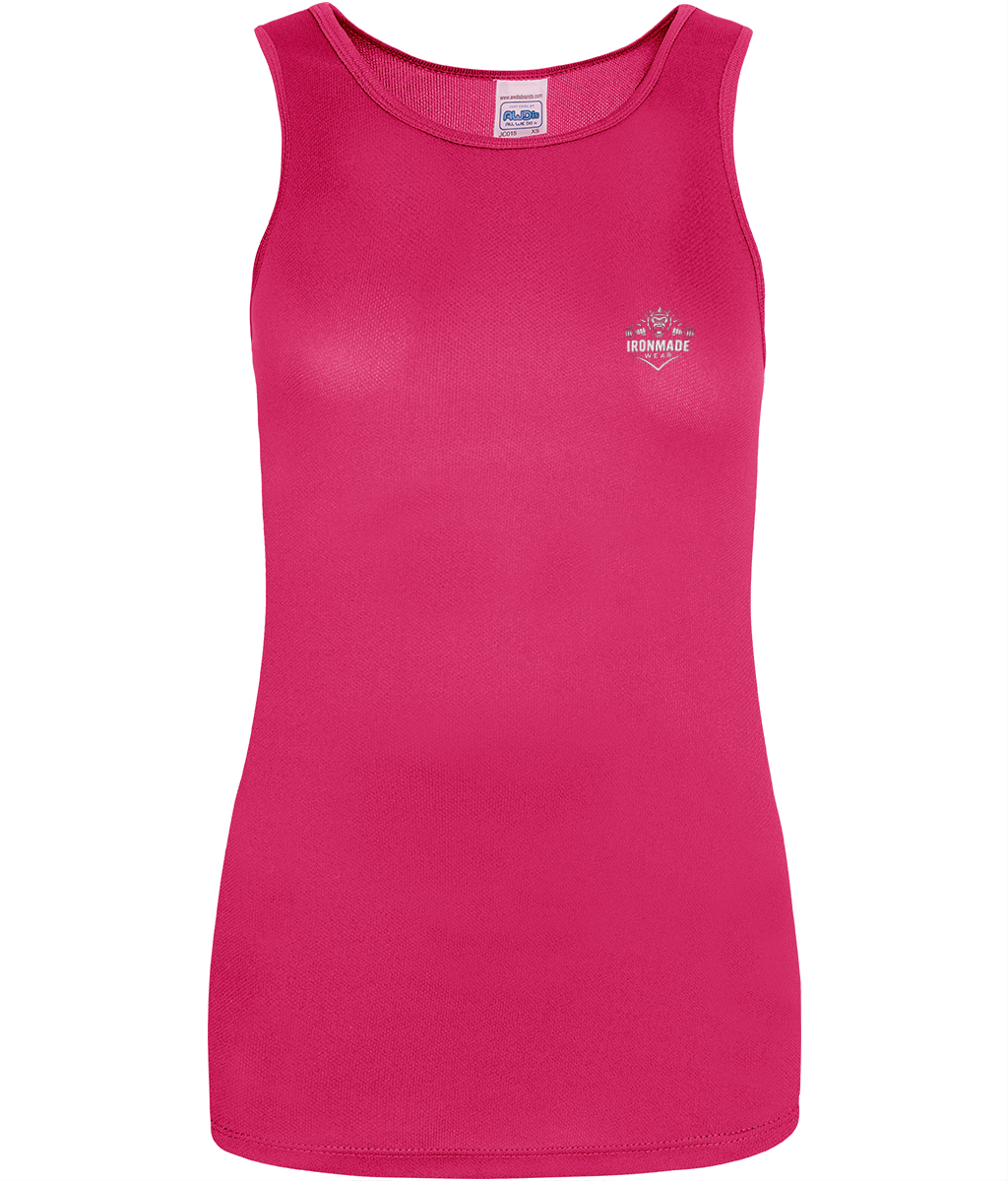 Women’s Performance Vest in Hot Pink – quick‑dry Neoteric™ women’s workout vest