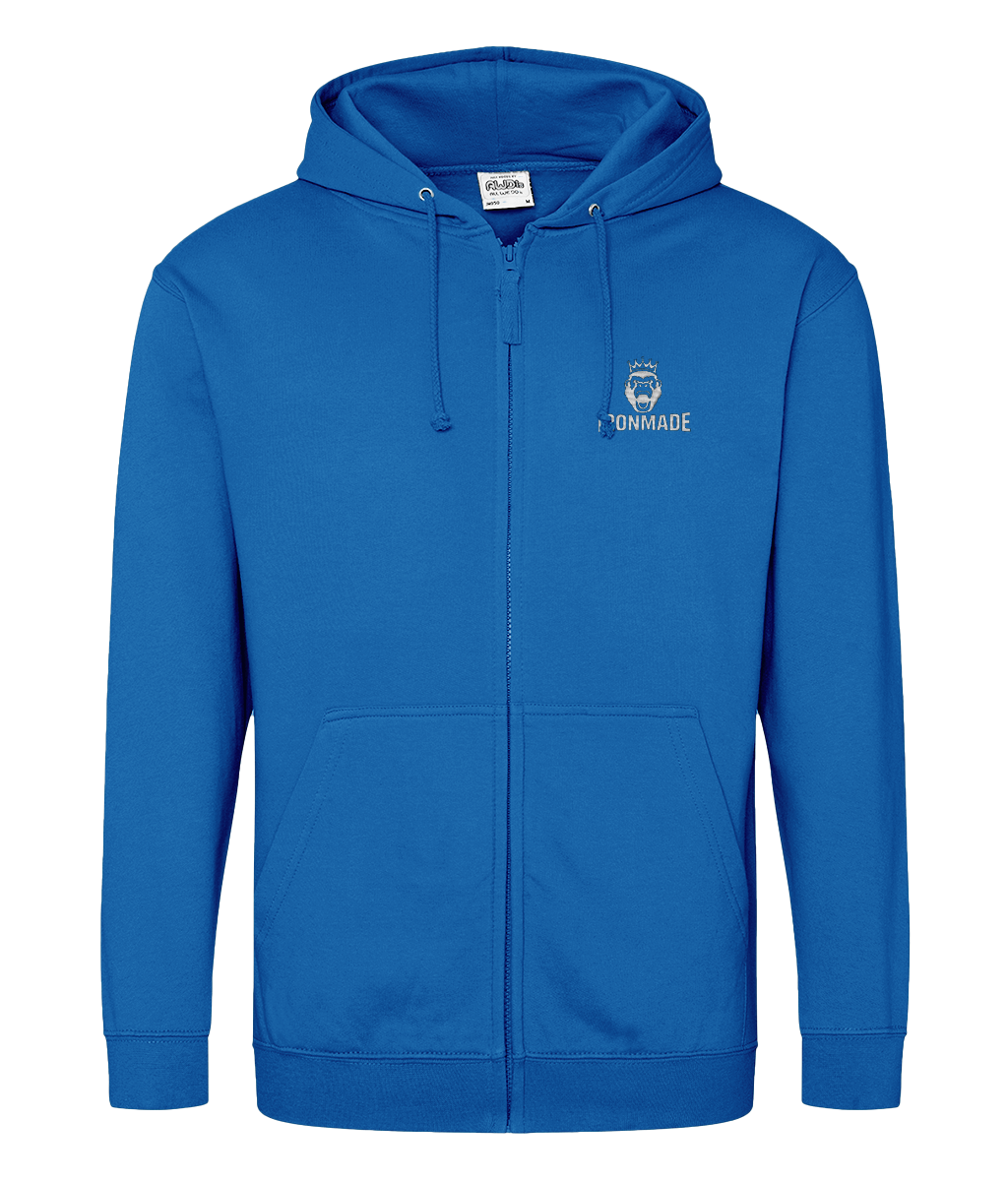 Men’s full zip hoodie front view