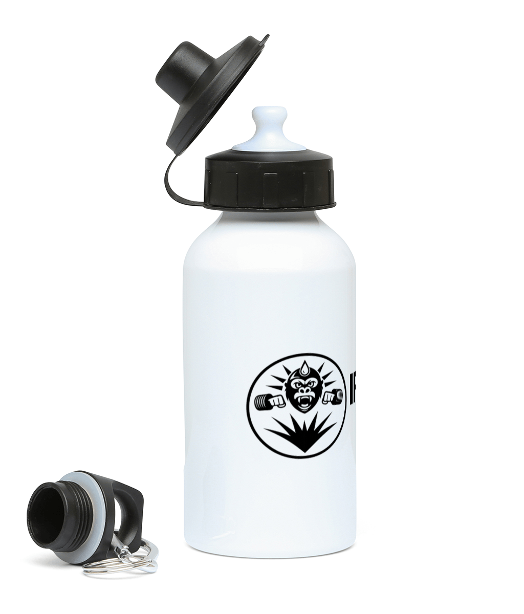 Black Ironmade water bottle — lightweight sports hydration bottle