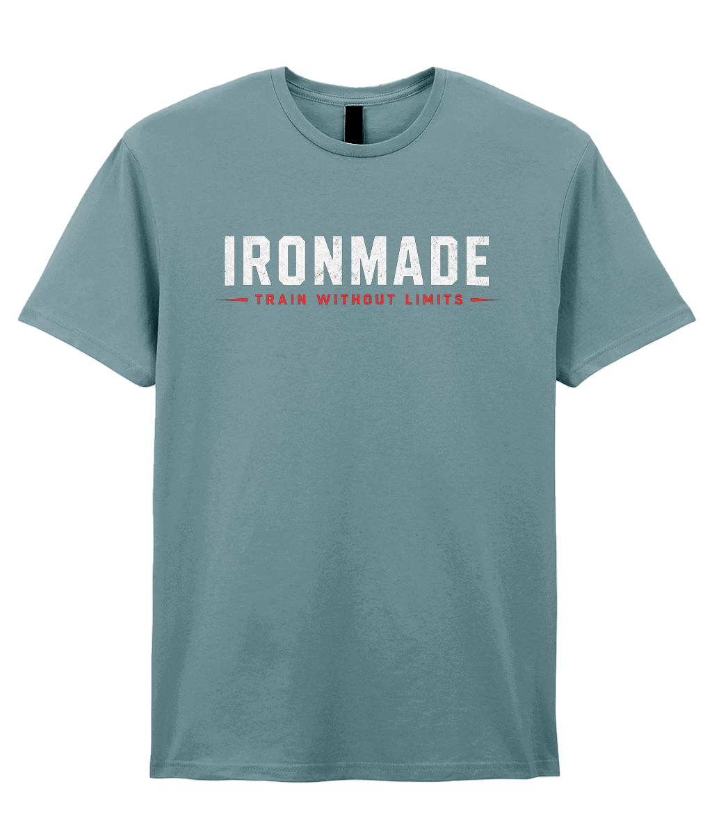 Men’s Ironmade ringspun T‑shirt in Stone Blue