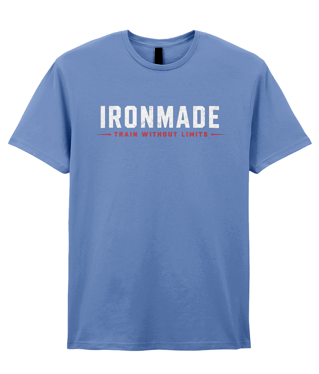 Carolina Blue: Men’s Ironmade ringspun T‑shirt in Carolina Blue