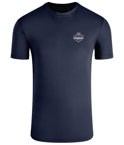 Men’s Performance T‑Shirt in French Navy – lightweight self‑wicking polyester training shirt