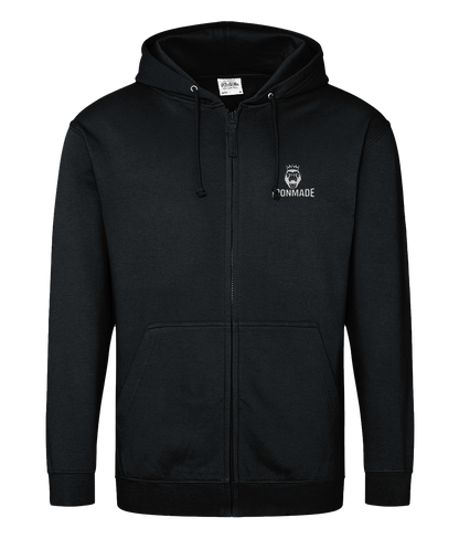Front-Men’s zoodie with hood and zip detail