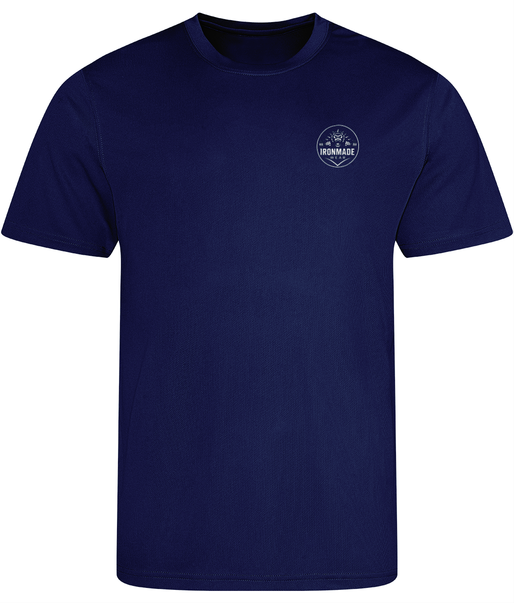 Men's navy sport t-shirt moisture-wicking training top