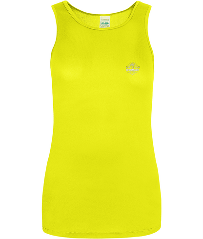Women’s Performance Vest in Electric Yellow – breathable Neoteric™ sports vest