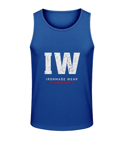 Kids active polyester vest in Royal Blue