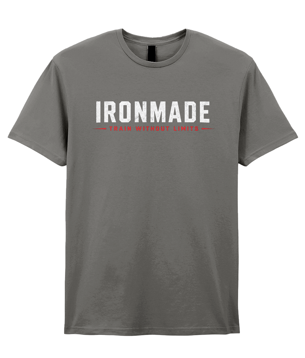 Charcoal: Men’s Ironmade ringspun T‑shirt in Charcoal