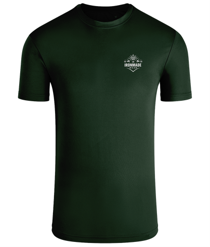 Men’s Performance T‑Shirt in Bottle – lightweight self‑wicking polyester training shirt