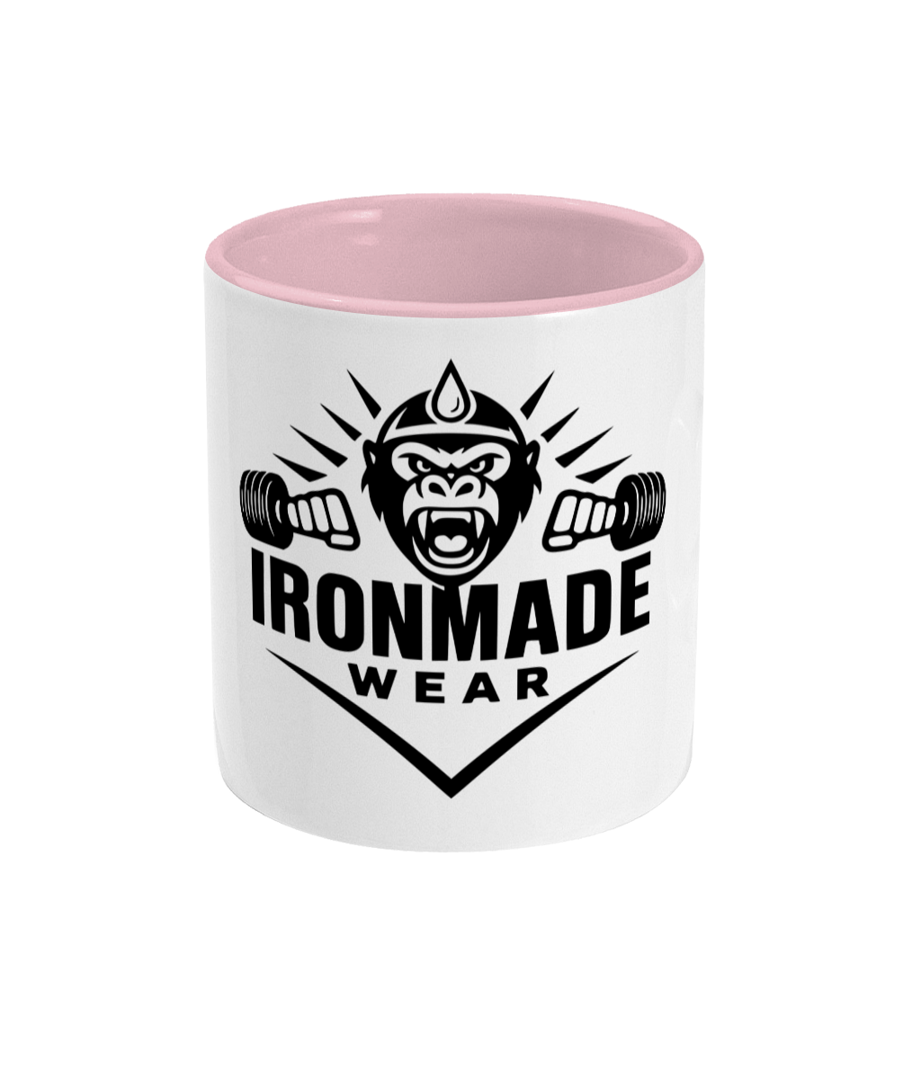 11oz mug with coloured handle and inner