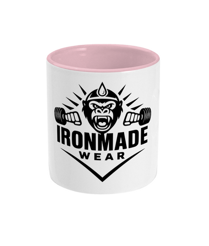 11oz mug with coloured handle and inner